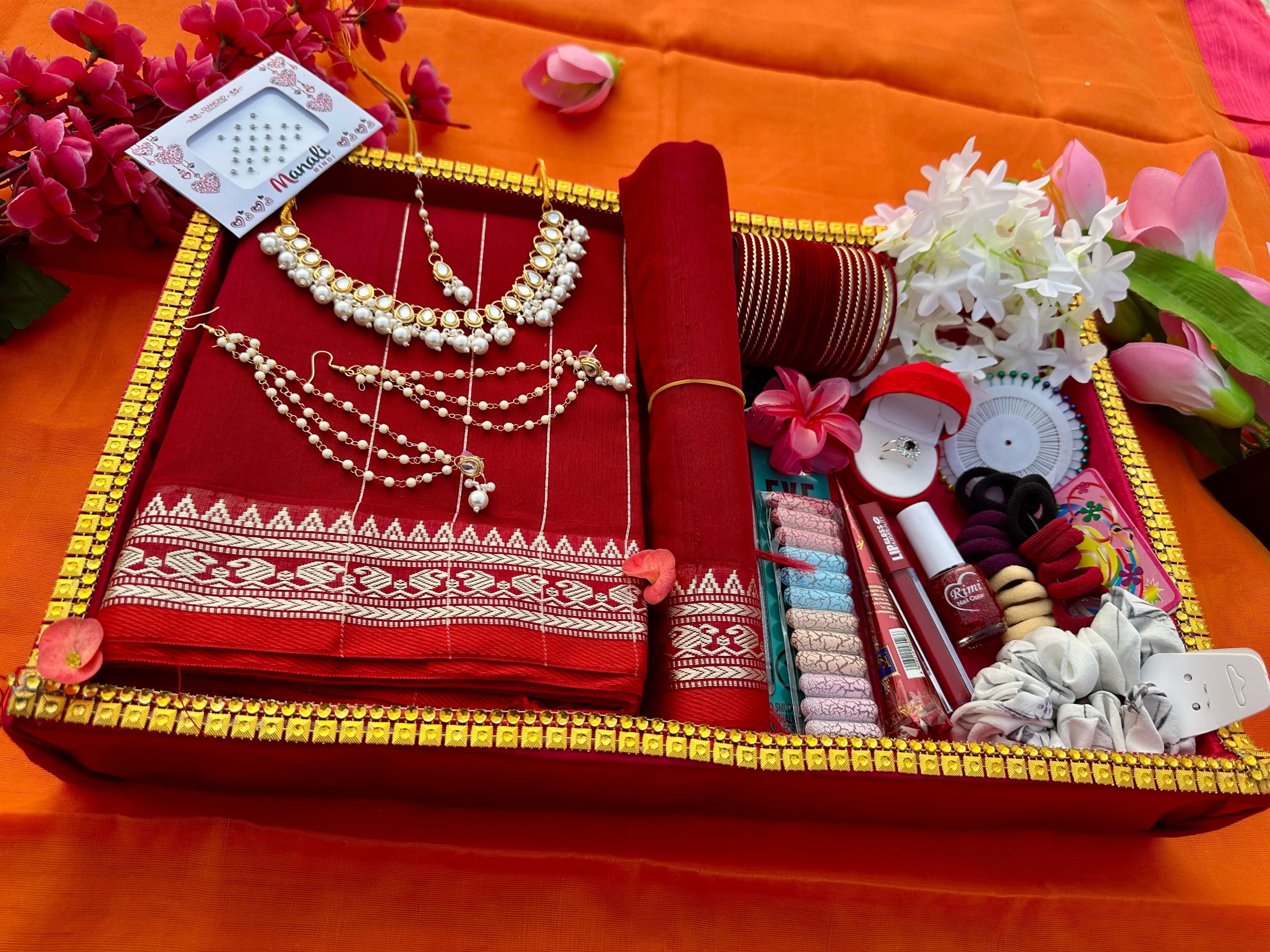 মেরুন শাড়ি কম্বো ২